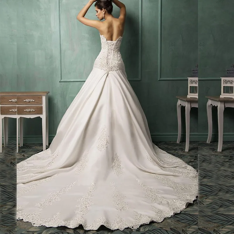 Новинка года, свадебное платье в стиле ампир белого цвета/цвета слоновой кости со шлейфом, размер под заказ, Vestido De Noiva robe de mariee, платья для матери невесты