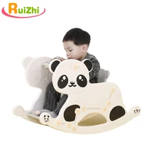 Ruizhi детское кресло-качалка с пандой детская пластиковая большая утолщенная лошадка-качалка с музыкальной коляской детская спортивная игрушка в помещении RZ1187