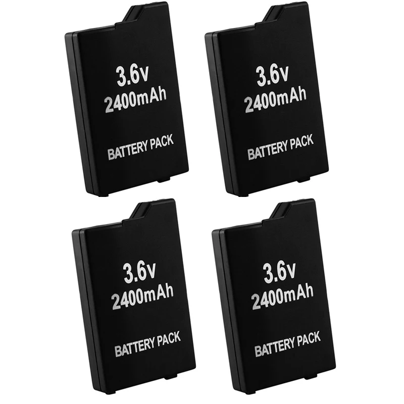 

4Pcs/lot 2400mAh Replacement Battery for Sony PSP2000 PSP3000 PSP 2000 3000 PSP-S360 Gamepad for PlayStation Portable Controller
