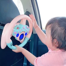 Volant de voiture pour enfants, jouet interactif, avec lumière, son, musique, éducatif, copilote, cadeau