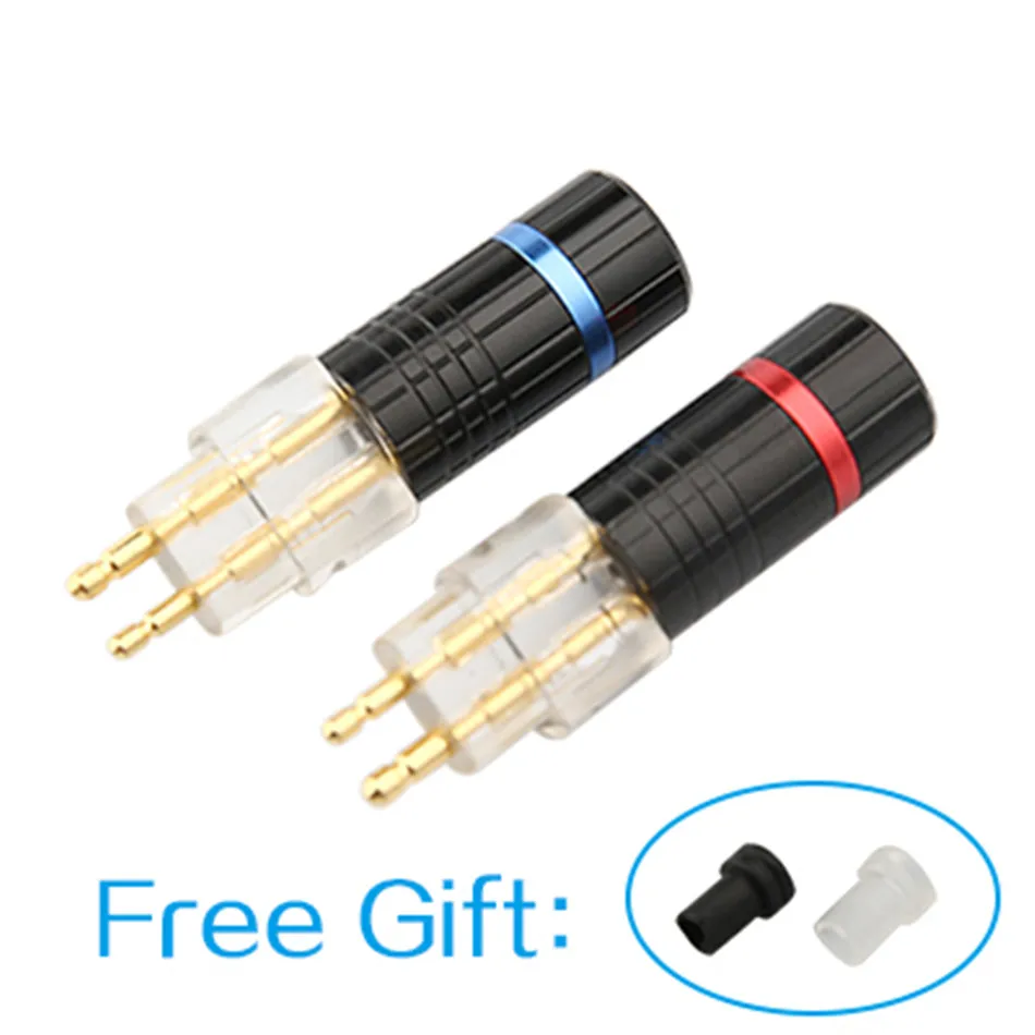 Earphone Pin Plug Upgrade Repair Adapter For HD600 HD650 HD580 HD25 Audio Jack Solder Wire Connector Portable Headphone Plug