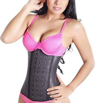 

Body Shapewear Women Extra Strong Latex Waist Trainer Cincher Trimmer Corset Slim Fajas Colombiana Weight Loss Shaper Steel Bone