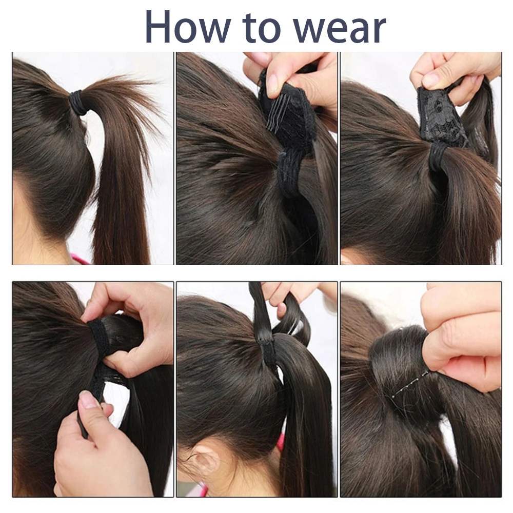 Fake Hair Extensions Synthetic Bounce Ponytail 18Inch