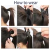 Synthetic Bounce Wrap Around Ponytail 18 Inch Straight Hairpiece With Clip In Hair 5