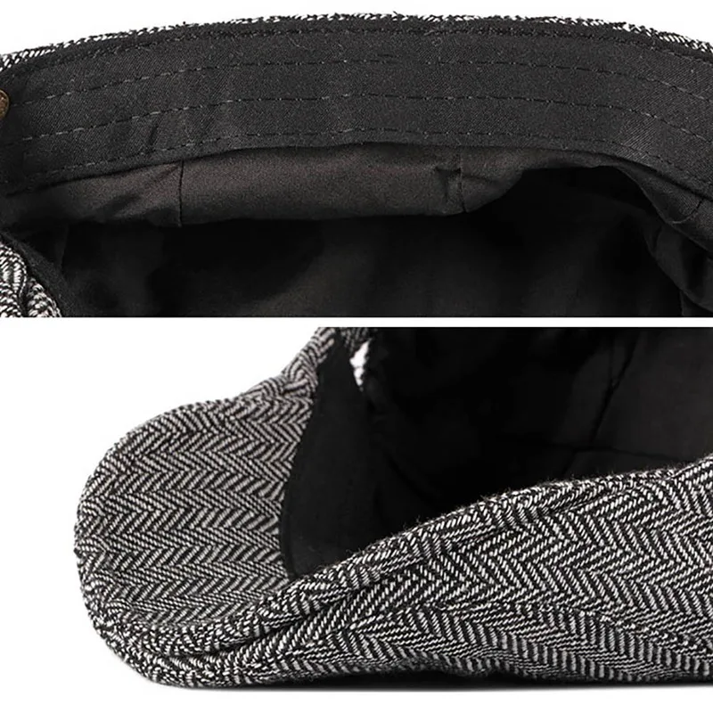 British Retro Casual Beret Cap Unisex Outdoor Adjustable Sunshade Duck Hat Headwear Apparel Accessories