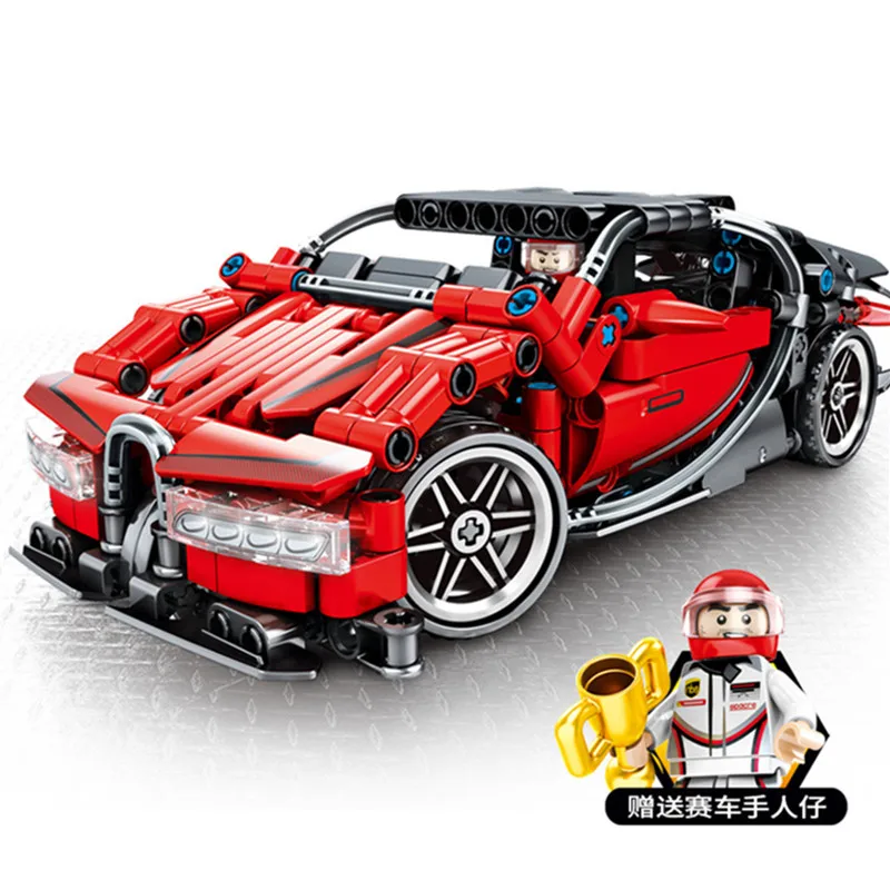 

New Bugatti Dragon Mechanical Password Series Simulation Racing Legoed Assembling Building Blocks Kit Toys Kids Gifts