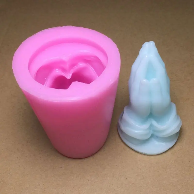 Молитесь силиконовые формы DIY 3D смолы глины эпоксидной формы помадка Конфеты торт Декор формы