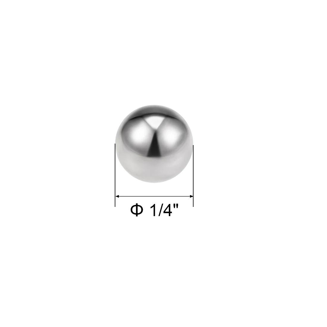 Uxcell 5-50 шт 1/" 1/4" 3/" 1/8" 5/1" 3/16" 7/1" шарики подшипника 304 прецизионные шарики из нержавеющей стали G100