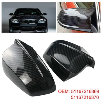 

1 pair Side mirror cover Car Auto ABS Rear view Cap Replacement Accessory