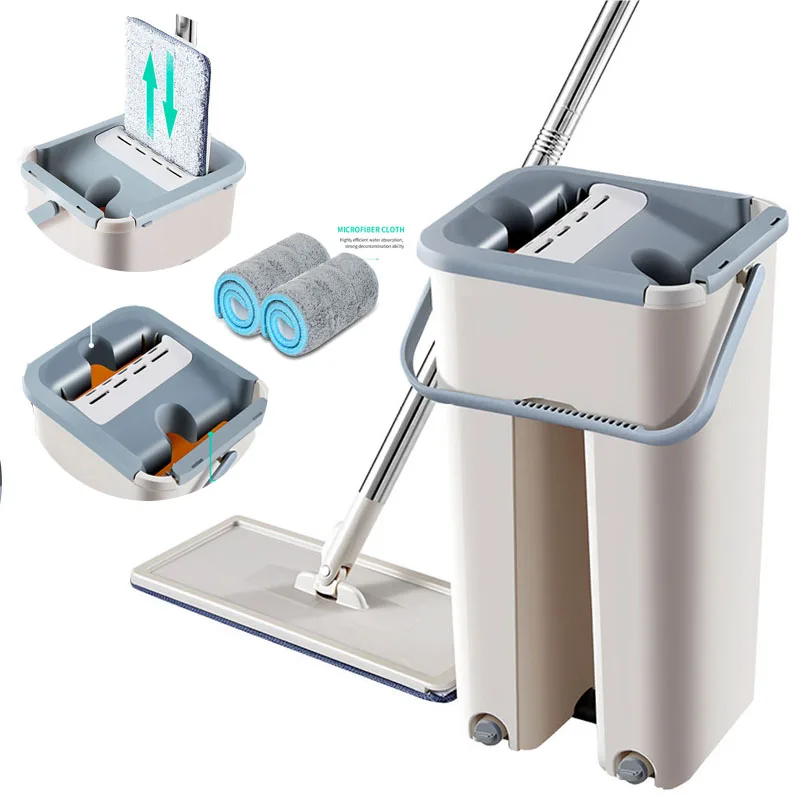 

Automatic Spinning Mop Spray Magic Avoid Hand Washing Ultrafine Fiber Cleaning Mop Cloth Home Kitchen Wooden Floor Mop