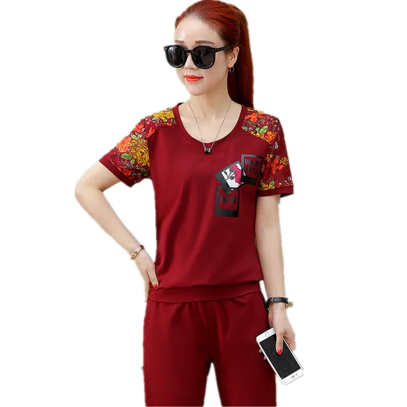 Top Selling Women Clothes Top Selling Clothes 2020 Sporting Suit Clothes Set Tshirt