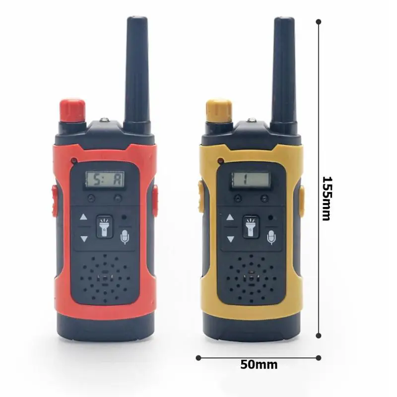 1 пара Walkie Talkies Упражнение практическая способность цвет познание Дети 2-Way Радио беспроводной коммуникатор открытый домофон