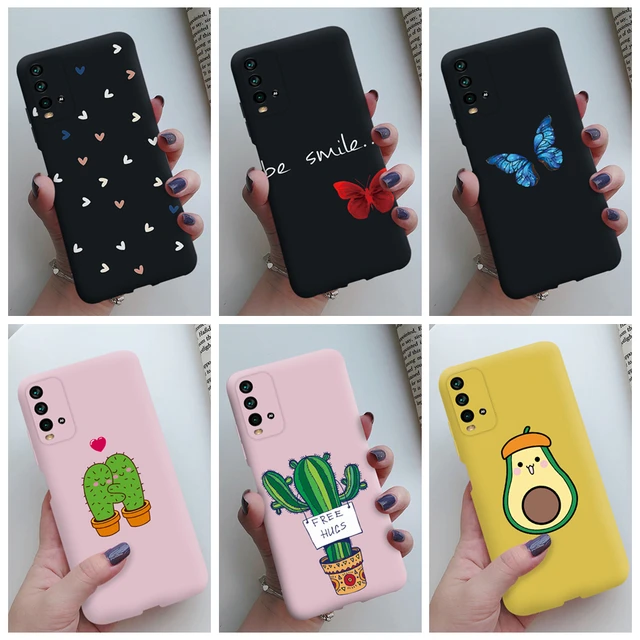 Case For Xiaomi Redmi Note 9 Pro Max 9S TPU Cute Cat Cactus Avocado Phone  Case