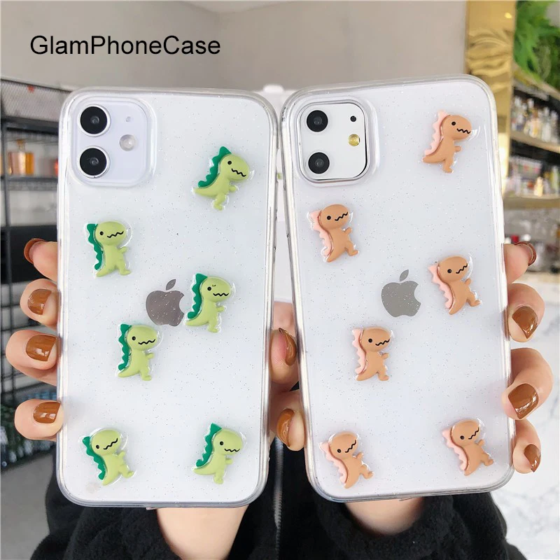 Чехол GlamPhone простой чехол в виде динозавра для iPhone11Pro/Max X XS Max XR мягкий силиконовый