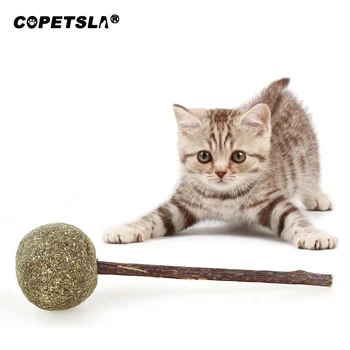 

Copetsla Pet Catnip Toys Lollipop Shape Catnip Ball Safety Healthy Cat Mint Cats Home Chasing Game Toy Clean Teeth The Stomach