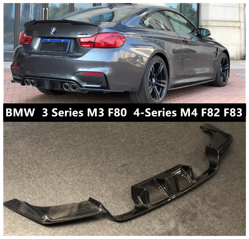 Задний выступ Спойлеры для BMW 3 серии M3 F80 4 серии головной производитель M4 F82 F83 2013- бампер диффузор из углеродного волокна спойлер, аксессуары