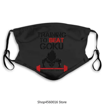 

Entraînement pour battre Goku ou au moins Krillin masque Vegeta Gym Muscle Cartoon masque hommes unisexe nouvelle mode masques d