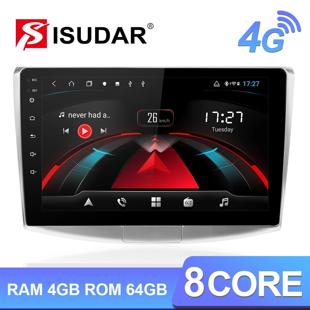 Isudar H53 4G Android 1 Din Авто Радио для VW/Volkswagen/Magotan/CC/Passat Автомобильный мультимедийный gps 8 ядерный ОЗУ 4 Гб ПЗУ 64 г Камера DVR