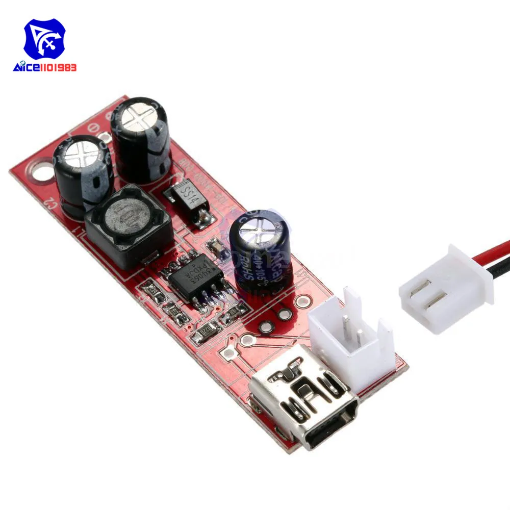 Diymore DC-DC 3,5-8 в до 9 в повышающий преобразователь питания Повышающий Модуль с адаптером 2Pin провод для DSO138