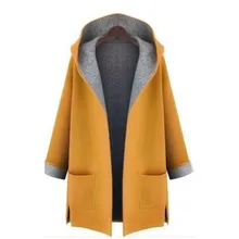 XUXI, женское осенне-зимнее тонкое пальто, модное, свободное, шерстяное, короткое, ветровка, женское, с длинным рукавом, красное, желтое, пальто, FZ798