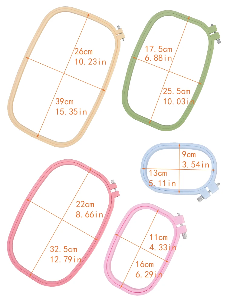 em formato quadrado de plástico para ponto cruz diy