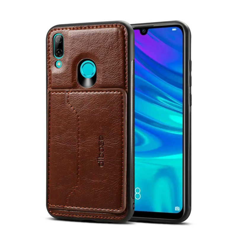 Чехол для huawei Honor 9X20 S 10i View 20 10 Lite магнитный держатель для карт чехол для huawei P30 P20 Lite Pro Y7 Y9 Prime - Цвет: Коричневый
