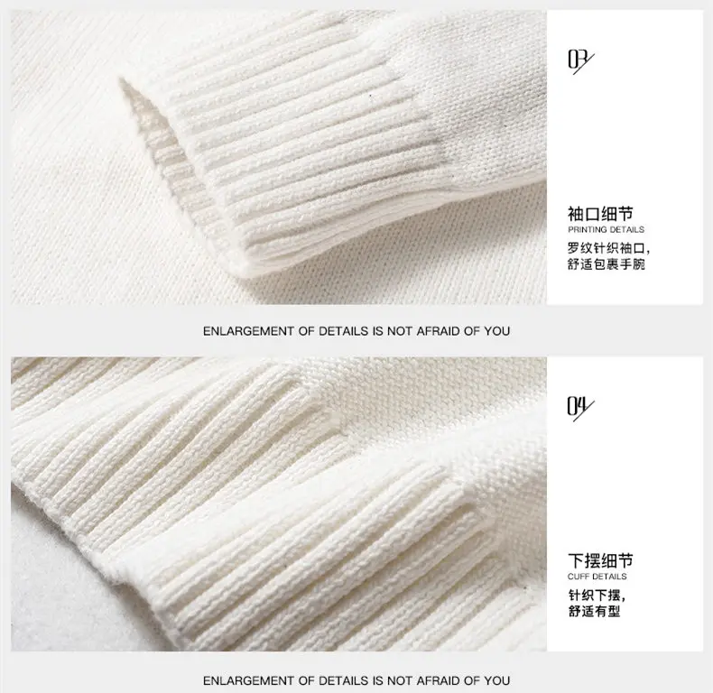 MuLs Brand Sweater Jacket Men Cotton Stand Collar Male Sweater Autumn Winter Stripe Sweatercoat Man knitwear 2019 New Asian Size 08