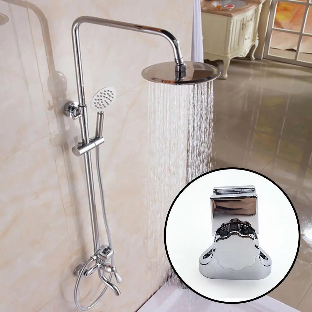

1PC Universal Shower Head Holder Chrome Bathroom Wall Adjustable Bathroom Bracket Accessories Mount X1T7
