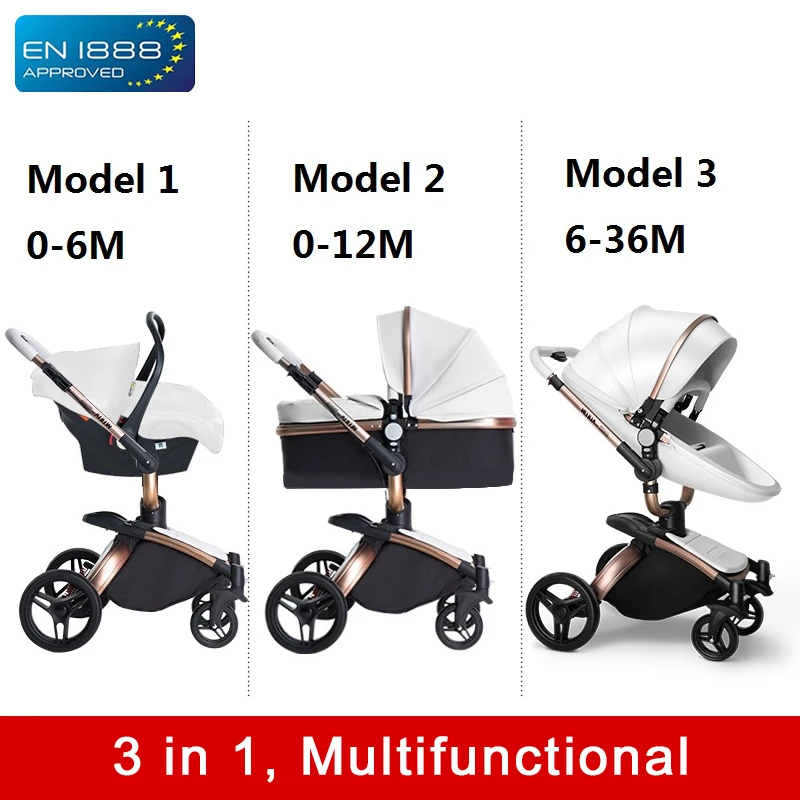 1 in 2/3 Baby Stroller Light Folding 
