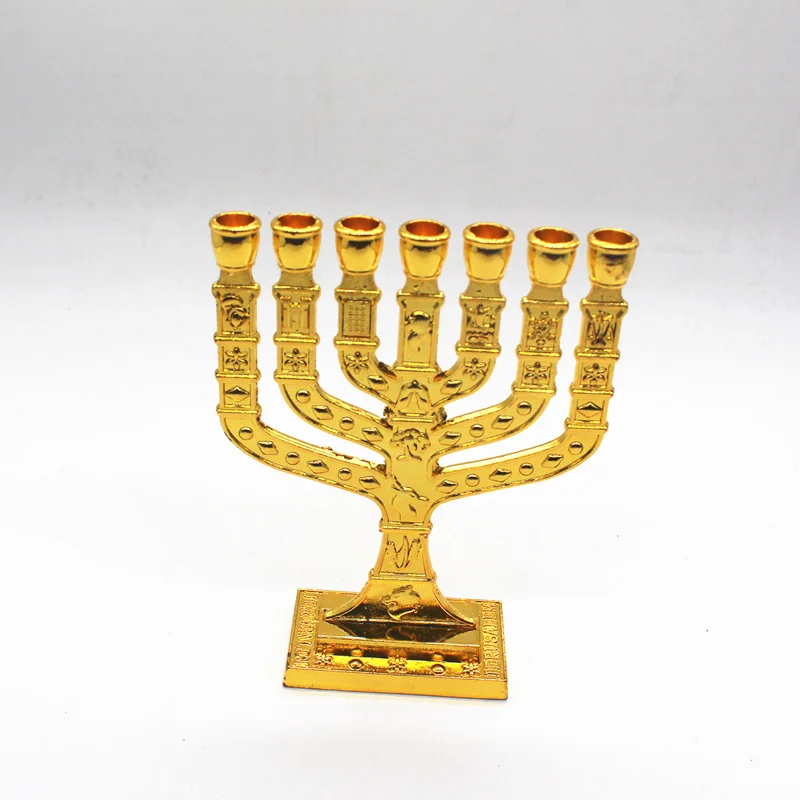 Иудейская Менора подсвечники религиозные канделябры Hanukkah подсвечники 7 веток подсвечник