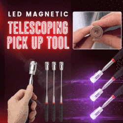 Outil de ramassage magnétique rétractable à LED réglable, poignée extensible à longue portée, outil pratique pour ramasser les écrous Dropshipping 