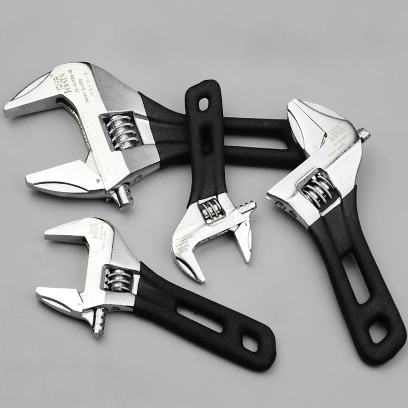 Color : 8 inch Professional 4/5/6/8 Adjustable Wrench Universal Short Handle Monkey Spanner Large Open Adjustable Spanners Multi-function Pocket Wrenches Wrench Set Color : 8 inch Professional 4/5/6/8 Adjustable Wrench Universal Short Handle Monkey Spanner Large Open Adjustable Spanners Multi-function Pocket Wrenches Wrench Set