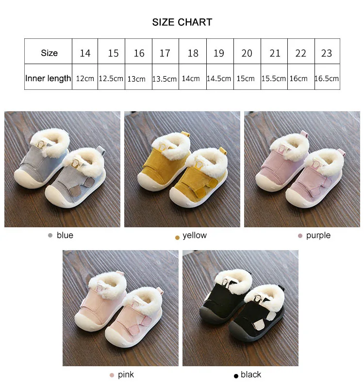 Baby Winter Cute Boots Warm Baby Boots Baby Moccasins Shoes Baby Boots Newborn Infant Outdoor Kids Boots