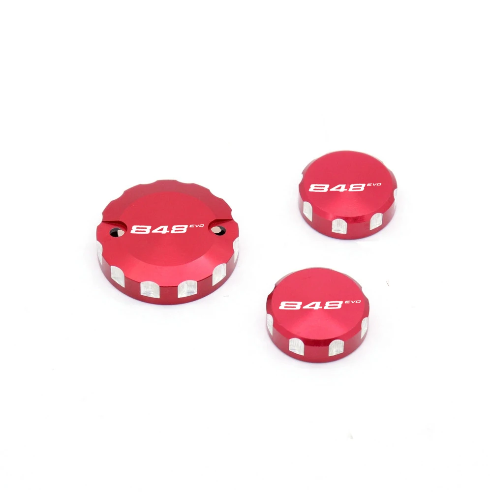 

For DUCATI 848/EVO 2008-2013 2012 11 Front Brake Clutch Rear Brakes Fluid Reservoir Cylinder Cover Motocycle Oil Cap Tank Cup
