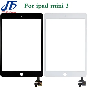 

30Pcs replacement For iPad mini 3 ipad3 Touch Screen Digitizer panel Assembly with Home Button Flex & IC Connector + sticker