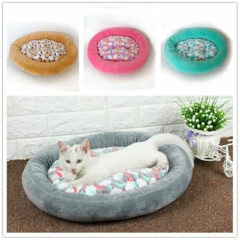 

Soft Plush Fluffy Pet Dog Bed Calming Dog Beds Donut Round Cat Dog Bench Soft Warm Chihuahua Kennel Large Mat Pet Supplies