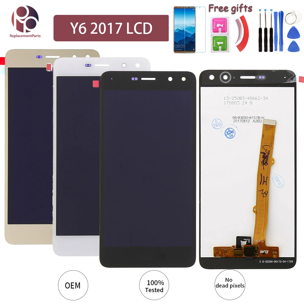 

AAA Quality LCD Display For Huawei Nova Young 4G LTE / Y6 2017 / Y5 2017 MYA-L41 Touch Screen Digitizer Assembly Replacement