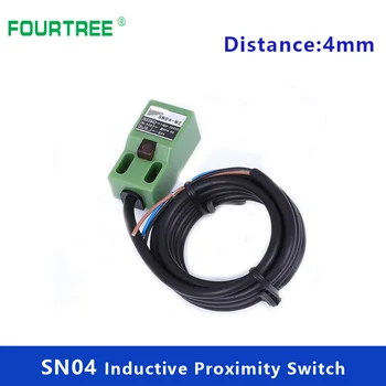 

5Pcs Metal Iron Type Detection Sensor SN04-N/P Proximity Switch 4mm Sensing Cube Shell Inductive Screen LED NPN PNP NC NO