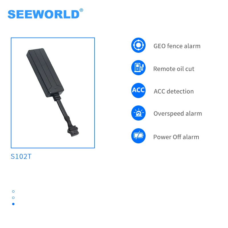 SEEWORLD Mini GPS Tracker S102T 2G GPS+GPRS+GSM Vehicle Tracking Device for Car Bike Motorcycle GPS Tracker