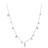 Collar redondo elegante de Plata de Ley 925, Gargantilla Simple con forma de disco múltiple, colgante de circularidad, accesorios finos para fiesta, NK046 ► Foto 3/6