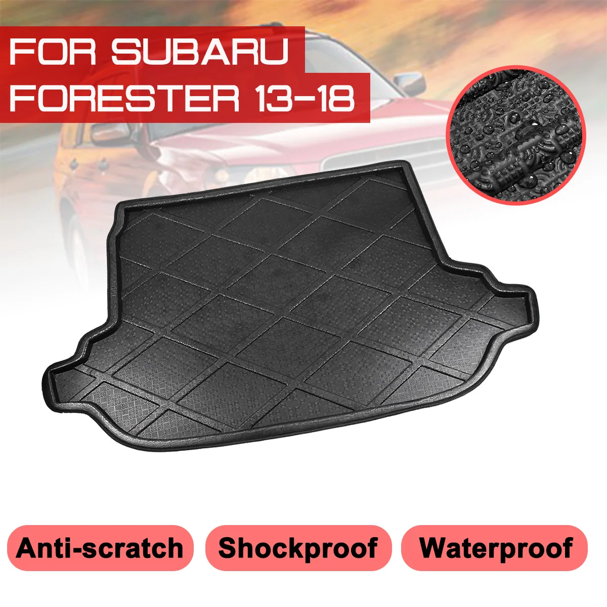 Floor Mats Car Rear Trunk Boot Mat Waterproof Carpet Anti Mud Tray Cargo Liner For Subaru Forester 2013 2014 2015 2016 2017 2018 |