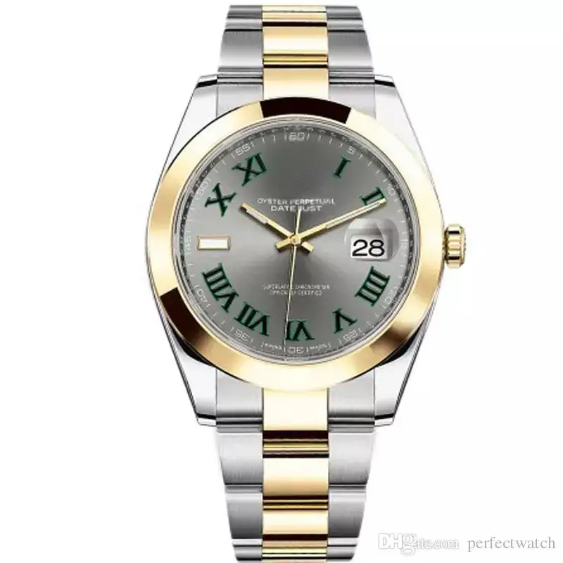 41 мм люксовый бренд AAA автоматические datejust механические темно-Родиевые юбилейные женские и мужские дизайнерские наручные часы Мужские часы