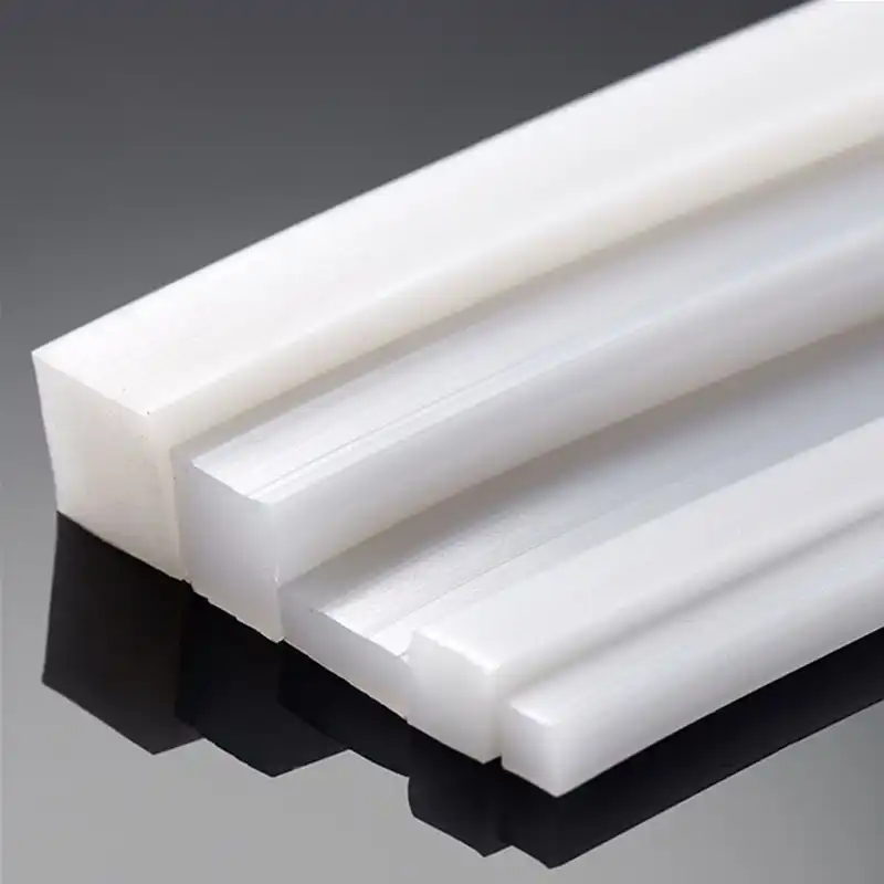 10mm x 20mm white high temperature resistant silicone rubber foam sealing stripsfoam seal strip
