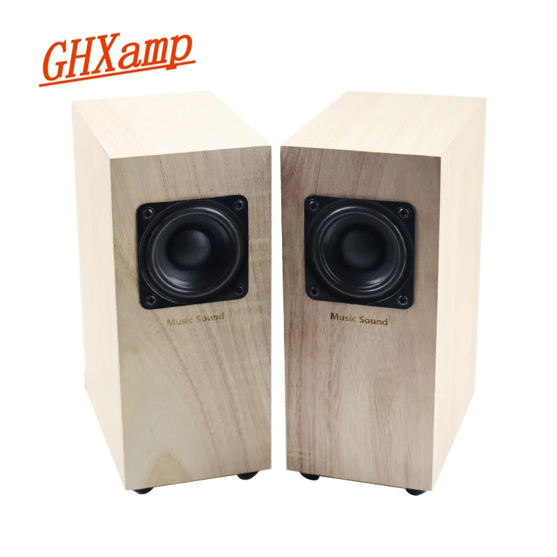  GHXAMP Full Range Wooden Speaker Computer Hifi 2.0 Treble Midrange Bass Balance Clear Passive Books