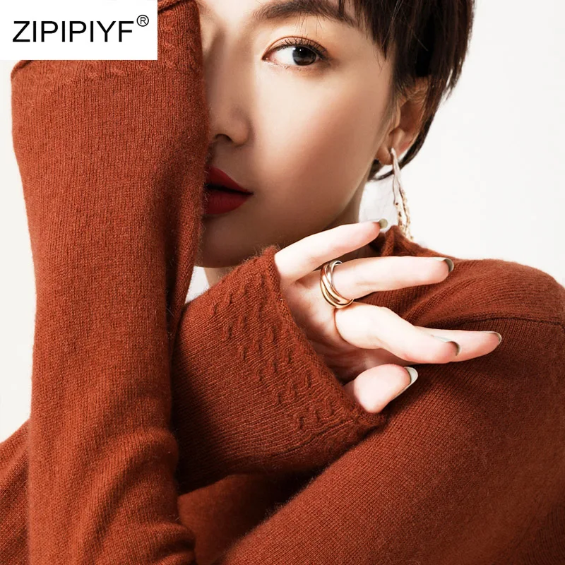 

2019 New Fashion Knitted Sweater Fit Jumper Women Sweater Basic Top Spring Autumn Ladies Solid Pullover Pull Femme AB017