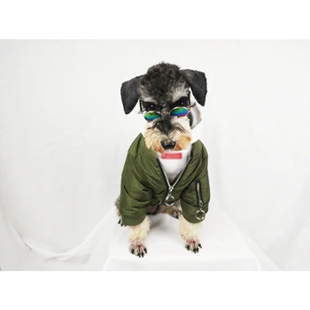 

Warm Winter Dog Jacket for Small Dog Down Jackets Leather Jacket Coat,Fur Collar Puppy Fleece Poodle Schnauzer Bulldog Outfit