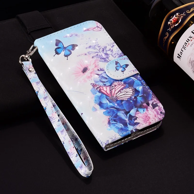 Модный кожаный чехол-кошелек с 3D рисунком для Xiaomi mi 6 8 Red mi Note 4 4X 5A 6 6A, чехол-книжка с откидной крышкой и отделением для карт