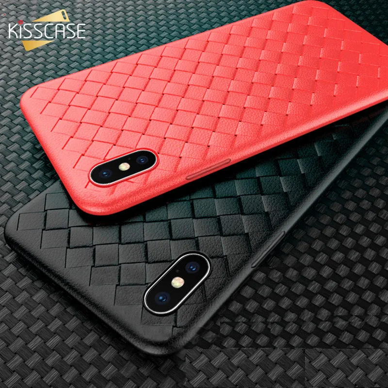 

KISSCASE Luxury Woveing Phone Case For Xiaomi Mi CC9 9 8 SE A2 Lite Mi 9T Soft Cases For Redmi Note 7 6 6A K20 6 Pro Back Cover