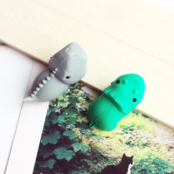 

2018 New 2PCS/1Pair Cartoon Crocodile Bite Phone Cable Protect Toy 2~3CM Animal Usb Lightning Cable Bite Accessory Doll D0