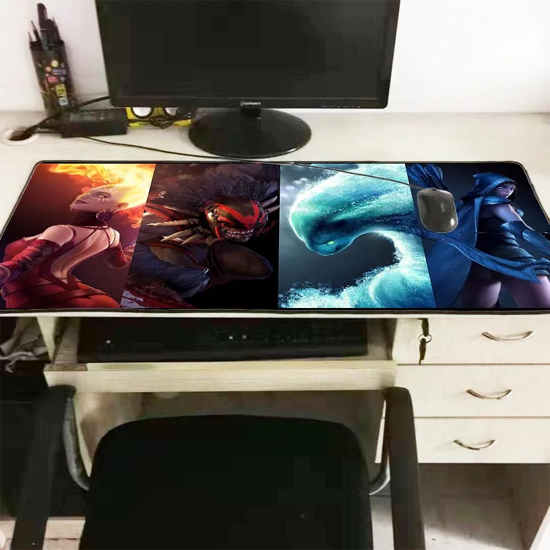  DOTA 2 Large Lock Edge Mouse Pad Gaming Mousepad Rubber Gamer Mouse Mat Pad Game Computer Desk Pad 